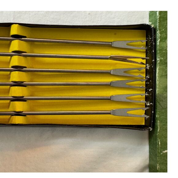 Vintage Fondue Fork Set Stainless Steel Fred Roberts Co. - Picture 7 of 7